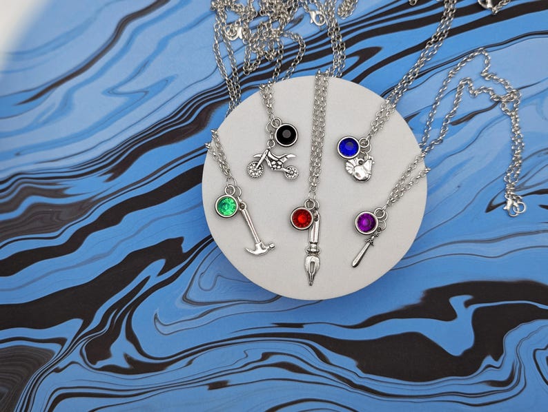 Stardew Valley Bachelor & Bachelorettes Inspired Mini Jewel and Charm Necklaces - All Romance Options image 1