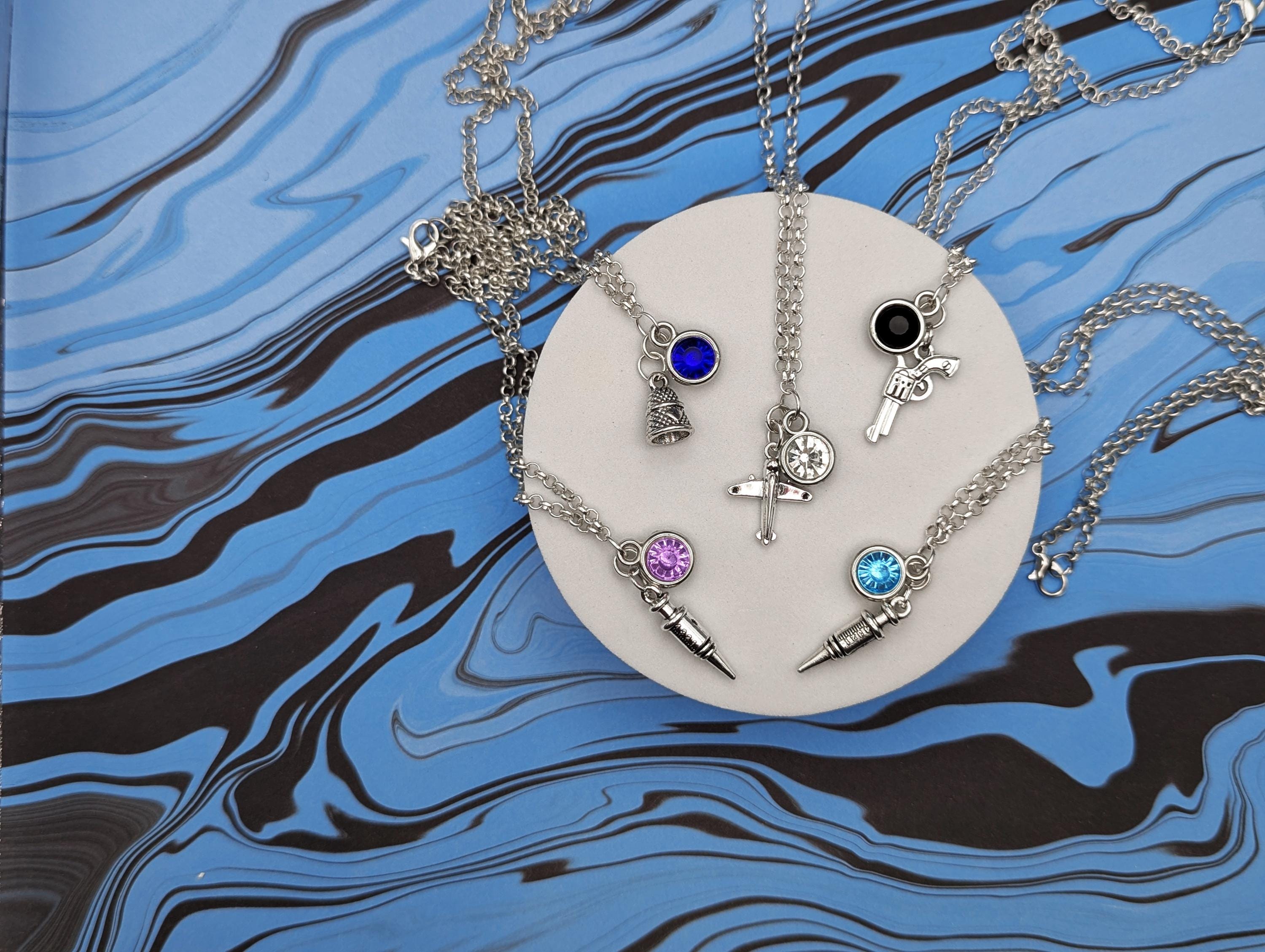 Bioshock Inspired Mini Jewel & Charm Necklaces - Booker, Elizabeth, Jack, and Little Sister