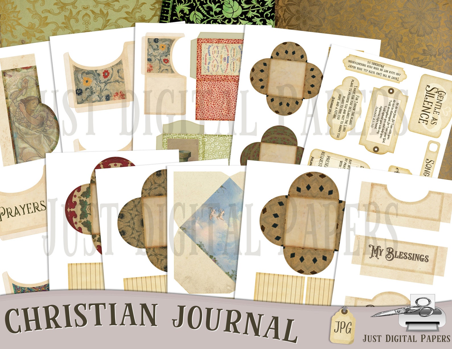 Christian Journal Christian Printable Scrapbook Digital | Etsy Australia
