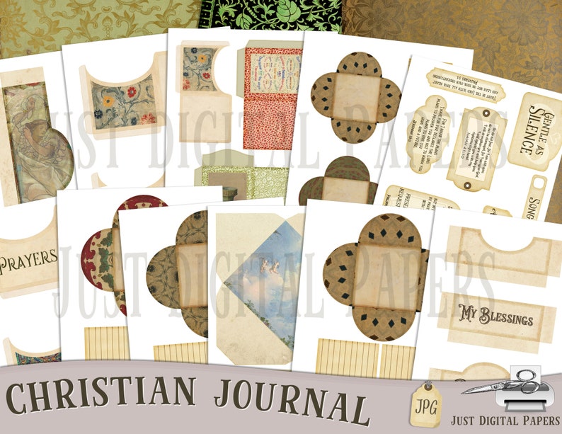 Christian Journal Christian Printable Scrapbook Digital - Etsy Australia