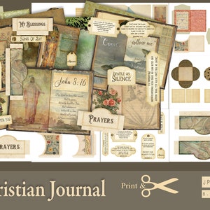 Christian Journal, Christian Printable, Scrapbook, Digital, Printable Journal, DIY Journal, DIY ...