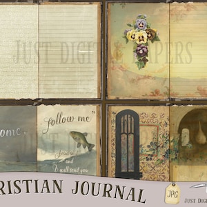 Christian Journal, Christian Printable, Scrapbook, Digital, Printable Journal, DIY Journal, DIY ...
