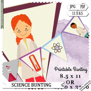 Bruant des sciences, papiers, science, papiers, papiers de labo de sciences, imprimable, papiers d'expérimentation, téléchargement numérique, science scolaire
