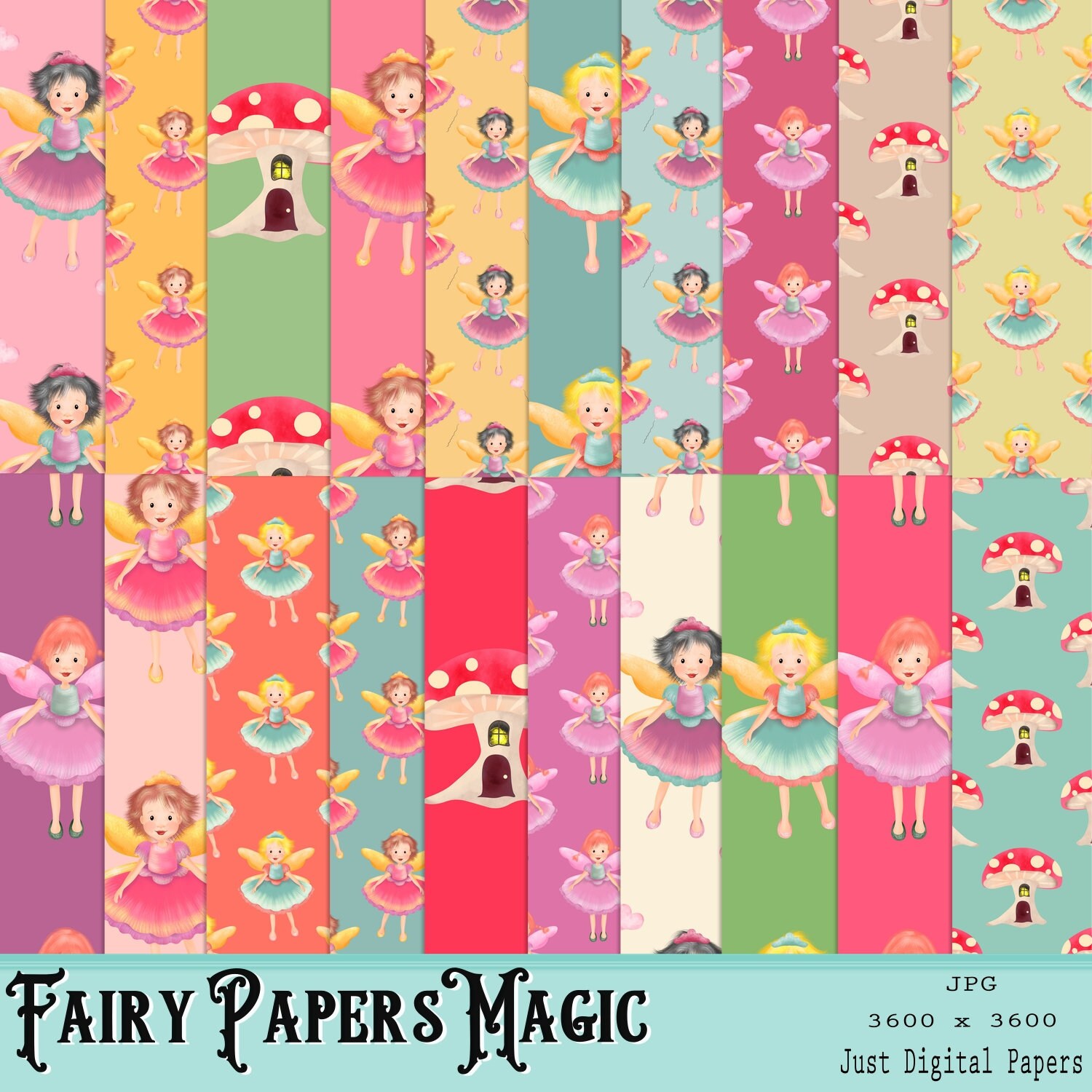 Fairy Paper Faery papers Fantasy papers Children Paper Etsy
