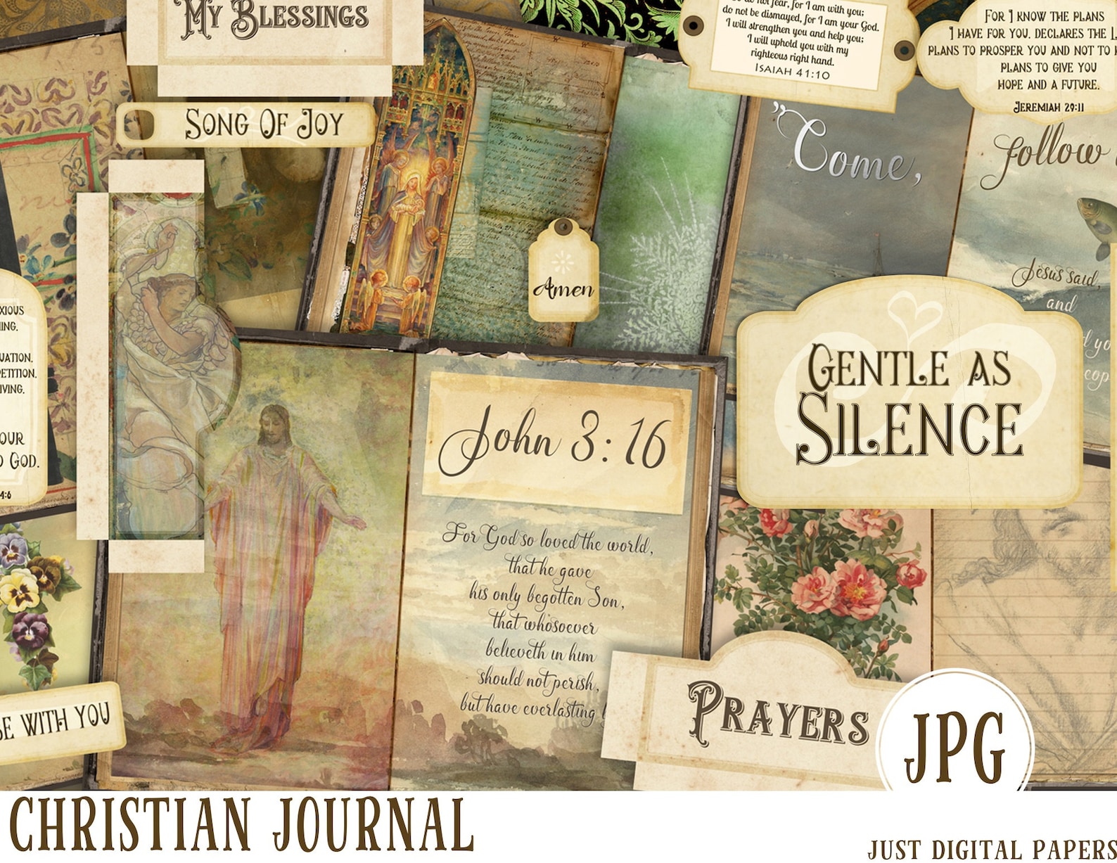 Christian Journal Christian Printable Scrapbook Digital - Etsy Australia