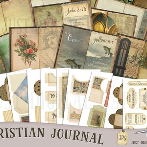 Christian Journal, Christian Printable, Scrapbook, Digital, Printable Journal, DIY Journal, DIY ...