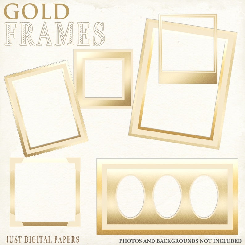 Gold Frames Digital Retro Sbook Image 0