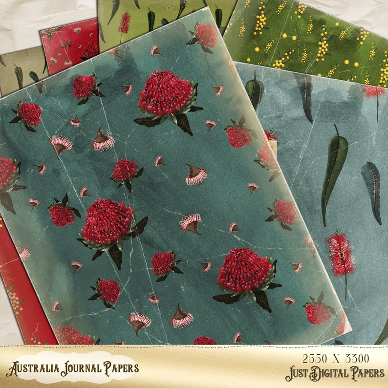 Journal Papers Australian Journal Australia Scrapbook Etsy Australia