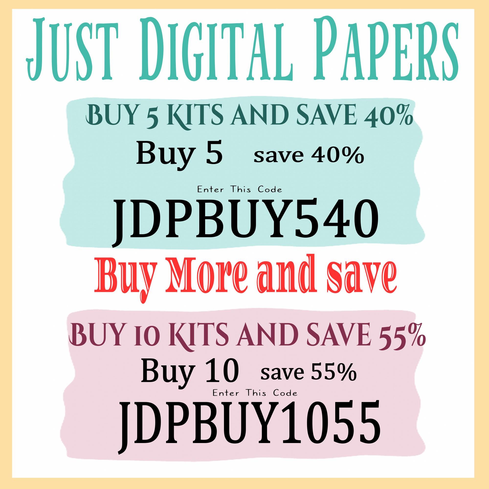 Ric Rac Journal Papers, Printable, Scrapbook, Digital, Printable ...