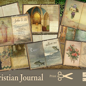 Christian Journal, Christian Printable, Scrapbook, Digital, Printable ...