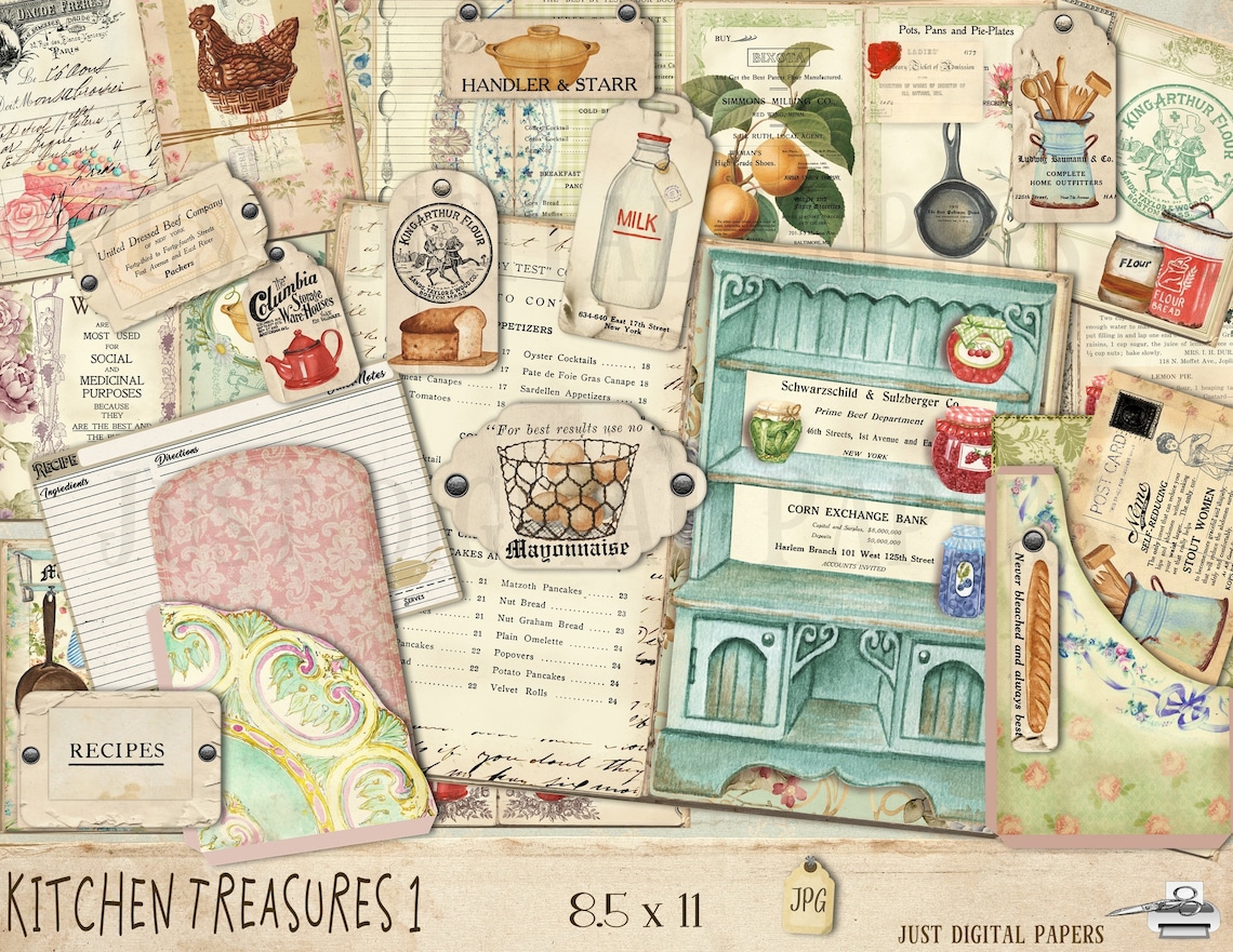 Kitchen Journal Printable Instant Download Cooking Journal - Etsy