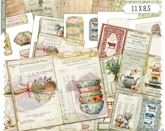 Vintage Kitchen Journal: Whimsical Recipe Printable (Digital Download)