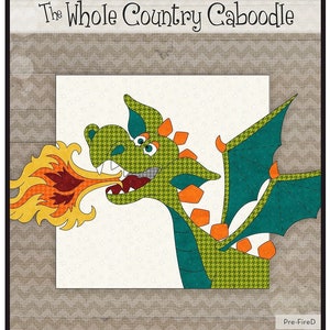 Fire Dragon Applique Kit From The Whole Country Caboodle BRAND NEW, Please See Description and Pictures For More Information!