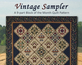 Vintage Sampler Pattern Booklet Quilt Pattern From Nancy Rink Designs NEW, Please See Description and Pictures For More Information!
