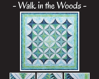 Walk In The Woods Quilt Pattern Foundation Paper Piecing From BeColourful NEW, Please See Description and Pictures For More Information!