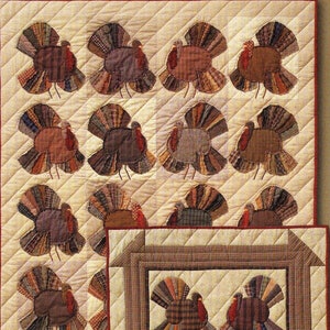 Turkey Time Quilt Quilting Pattern From City Stitcher BRAND NEW, Please See Item Description and Pictures For More Info!