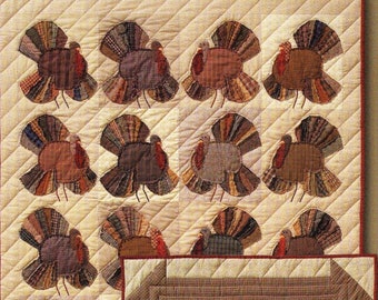 Turkey Time Quilt Quilting Pattern From City Stitcher BRAND NEW, Please See Item Description and Pictures For More Info!