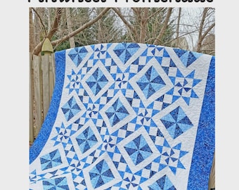 Pinwheel Promenade Quilt Pattern, From Christine Quilts BRAND NEW, Please See Details and Pictures Below For More Information!