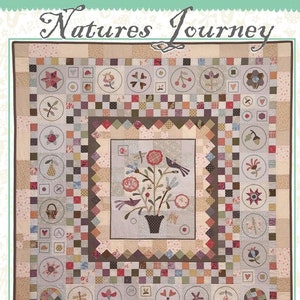 Natures Journey Quilt Quilting Pattern, From Hatched and Patched BRAND NEW, Please See Description For More Information!