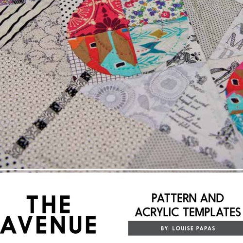 The Avenue Pattern and Acrylic Template Set by Louise Papas Etsy