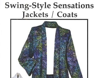 Swing-Style Sensations Jacket or Coat Sewing Pattern From CNT Pattern Co. New, Please See Description and Pictures For More Information!