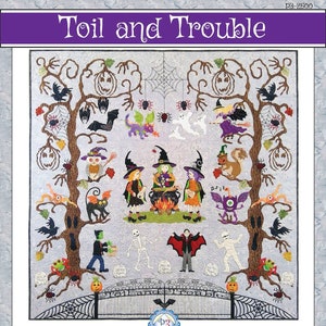 Toil And Trouble Halloween Applique Quilt Pattern From P3 Designs BRAND NEW, Please See Description and Pictures for more information!