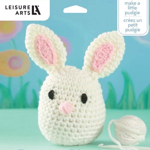 Bunny Pudgie Crochet Kit, Complete Kit To Make One, From Leisure Arts BRAND NEW, Please See Description and Pictures For More Information!
