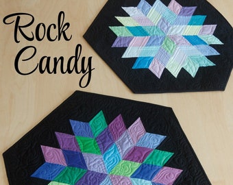 Rock Candy Table Topper Quilting and Sewing Pattern From Jaybird Quilts BRAND NEW, Please See Description and Pictures For More Information!