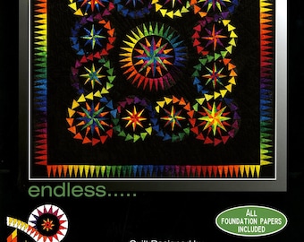 Endless Quilt Quilting Pattern Foundation Paper Piecing From BeColourful NEW, Please See Description and Pictures For More Information!