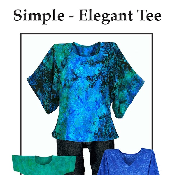 Simple - Elegant Tee Size 8-24, Sewing Pattern From CNT Pattern Co. NEW, See Description and Pictures For More Information!