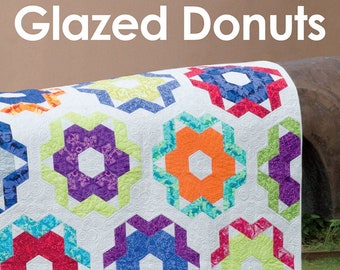 Glazed Donuts Pieced Quilt Quilting Pattern From Jaybird Quilts BRAND NEW, Please See Description and Pictures For More Information!