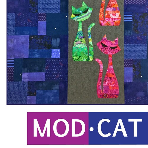 Mod Cat Quilt Quilting Pattern From Colourwerx NEW Please See - Etsy