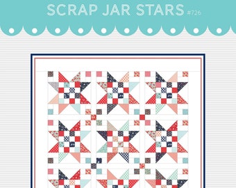 Scrap Jar Stars Quilt Quilting Pattern From Gigi's Thimble BRAND NEW, Please See Item Description and Pictures For More Info!