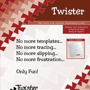 Twister Pinwheel Tool, Acrylic Template From Twister Sisters Designs ...