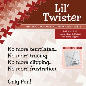 Lil Twister Pinwheel Tool, Acrylic Template From Twister Sisters Designs NEW, Please See Description For More Information!