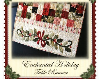 Enchanted Holiday Table Runner Quilting and Sewing Pattern From Shabby Fabrics NEW, See Description and Pictures For More Information!