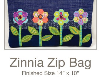 Zinnia Embroidery Etsy