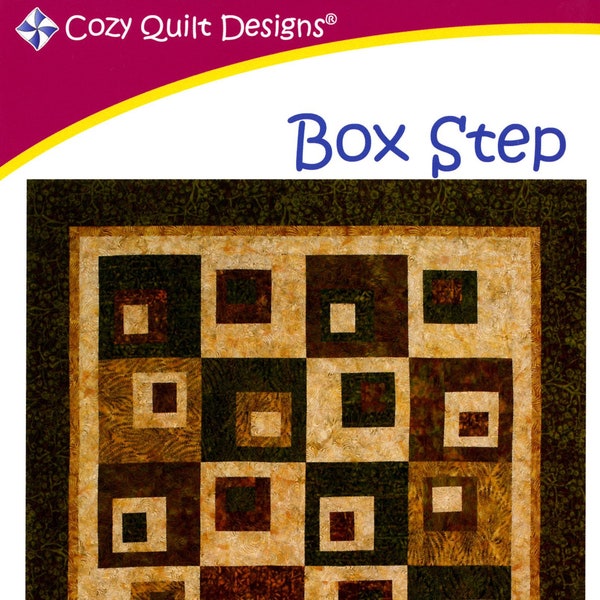 Box Step Quilt Quilting Pattern From Cozy Quilt Designs BRAND NEW, Please See Description and Pictures For More Information!