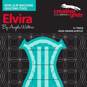 Elvira- Machine Quilting Tool Template Ruler From Creative Grids USA, Please See Description and Pictures For More Information!
