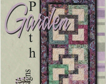 Garden Path Bed Runner Quilting Pattern From Cindi McCracken Designs BRAND NEW, Please See Description and Pictures For More Information!