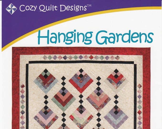 Hanging Gardens Quilt Quilting Pattern From Cozy Quilt Designs Etsy