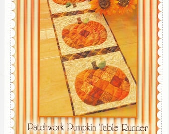 Patchwork Pumpkin Table Runner Quilting and Sewing Pattern From Shabby Fabrics NEW, See Description and Pictures For More Information!