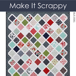 Make It Scrappy Quilt Quilting Pattern From Busy Hands Quilts BRAND NEW, Please See Description and Pictures For More Information!