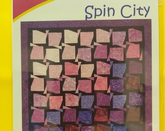 Spin City Quilt Quilting Pattern, From Cozy Quilt Designs NEW, Please See Description and Pictures For More Information!