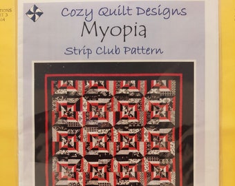 Myopia Quilt Quilting Pattern, From Cozy Quilt Designs NEW, Please See Description and Pictures For More Information!