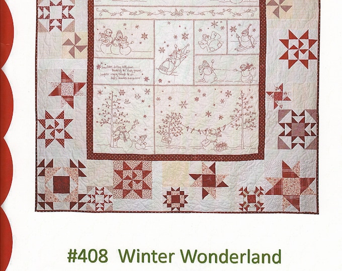 Winter Wonderland Hand Embroidery Quilting Pattern From Crabapple Hill