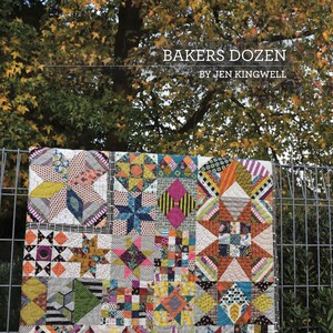 Bakers Dozen Quilt Quilting Pattern Booklet From Jen Kingwell Designs NEW, Please See Item Description and Pictures For More Info!