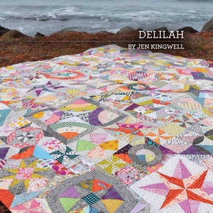 Delilah Quilt Quilting Pattern Booklet From Jen Kingwell Designs NEW, Please See Item Description and Pictures For More Info!