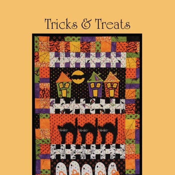 Tricks and Treats Halloween Quilt Machine Embroidery CD, From Smith Street Designs NEW, Please See Description and Pictures For More Details