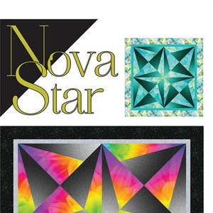 Nova Star Quilt Quilting Pattern From Cindi McCracken Designs BRAND NEW, Please See Description and Pictures For More Information!